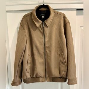 Men’s Tahari Suede Bomber Jacket